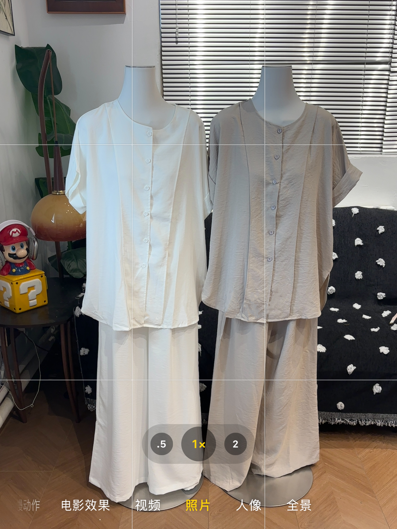 新疆包邮【666】休闲衬衫阔腿裤两件套-衣长72裤长97腰围62