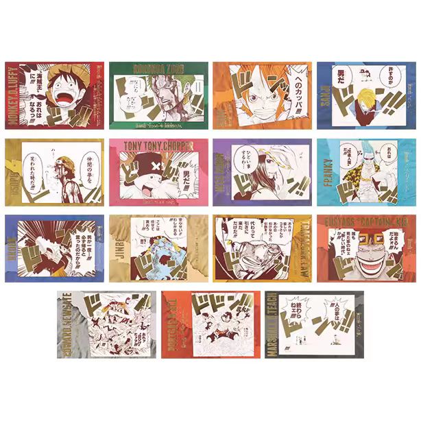 【海贼王】ONE PIECE 效果音明信片烫金1弹2弹3弹   日谷盲盒代拆