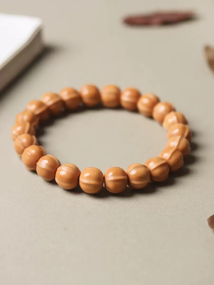 鲨鱼背雕刻猴头手串新手练手体验款易盘玩文玩