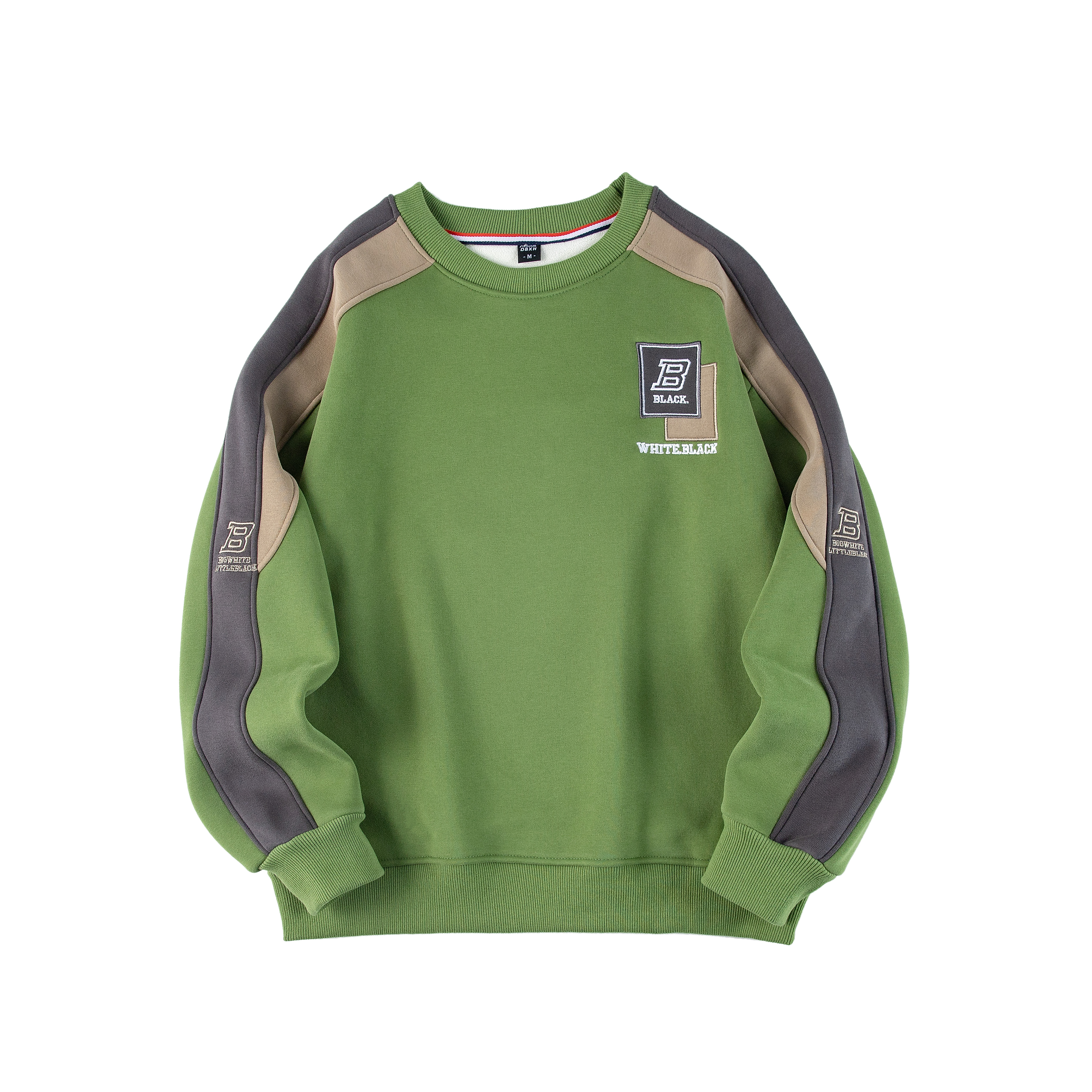 新款加绒加厚秋冬休闲男装卫衣时尚爆款潮流冬季圆领上衣秋季长袖