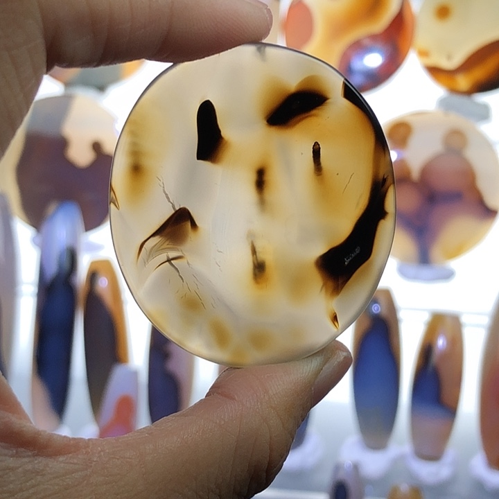 查罗石未镶嵌珠宝半成品46霞