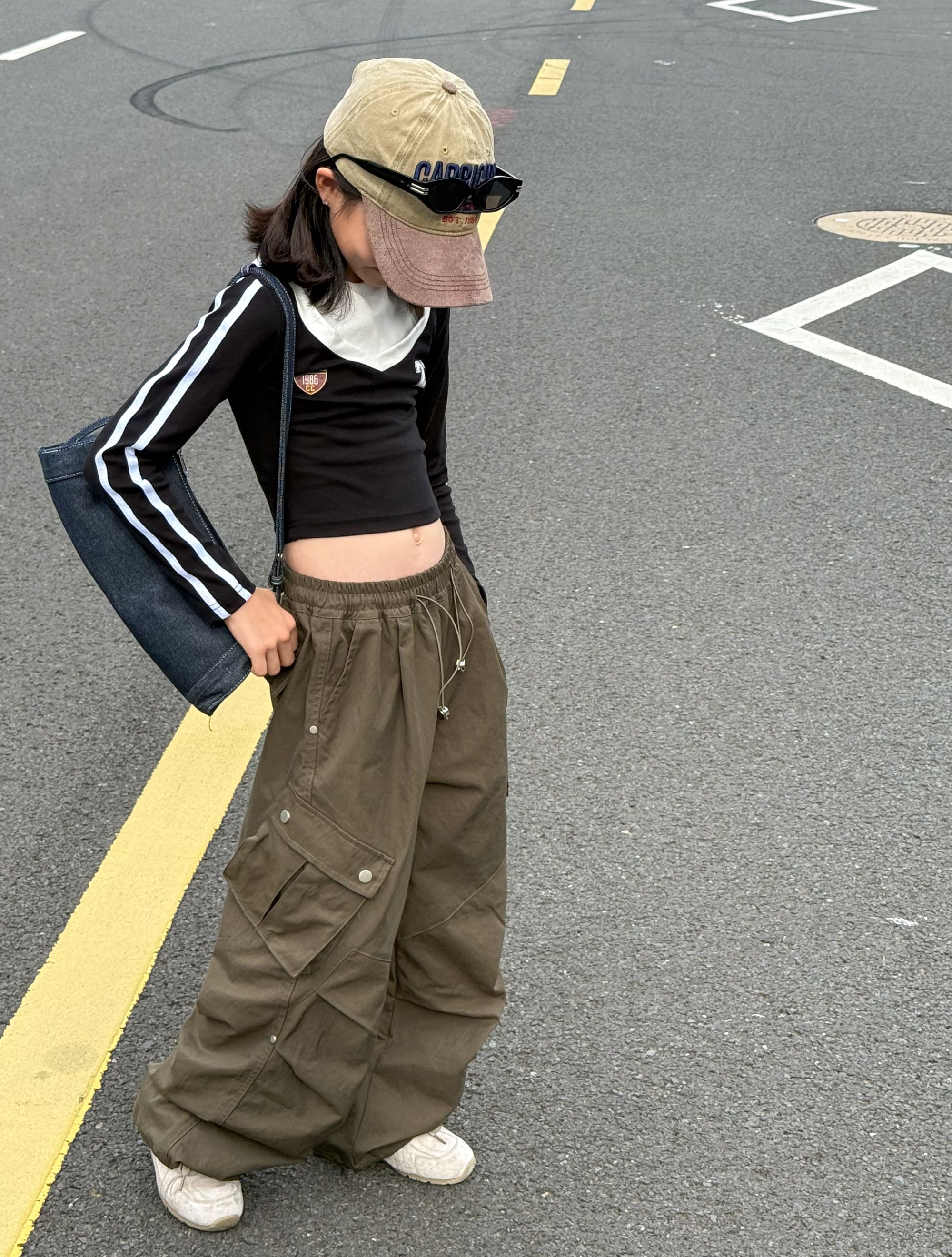 2025秋季新款童装休闲裤美式宽松工装裤中大童长裤春秋季男童女童