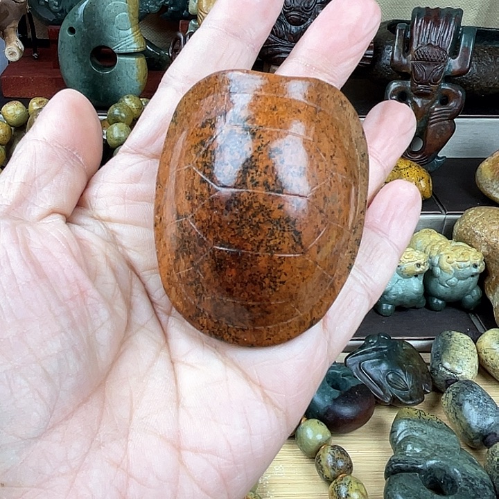 岫岩老玉（透闪石质玉）把件未镶嵌大*