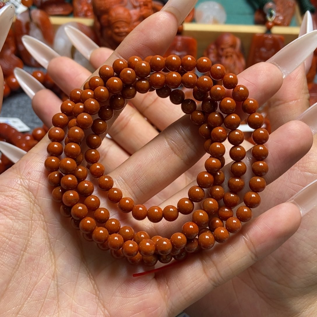 手串未镶嵌南红玛瑙5+mm