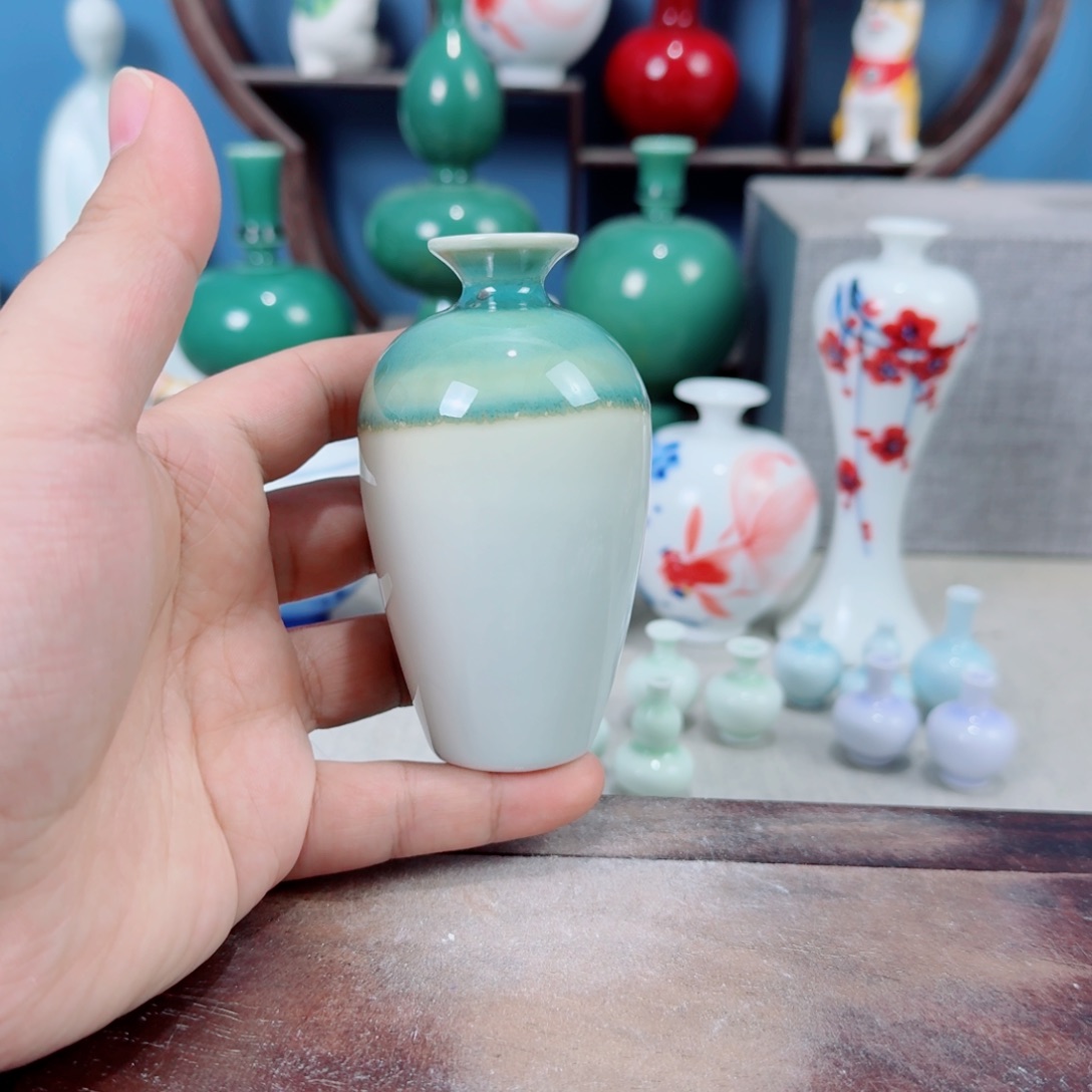 陶瓷手工小花器摆件