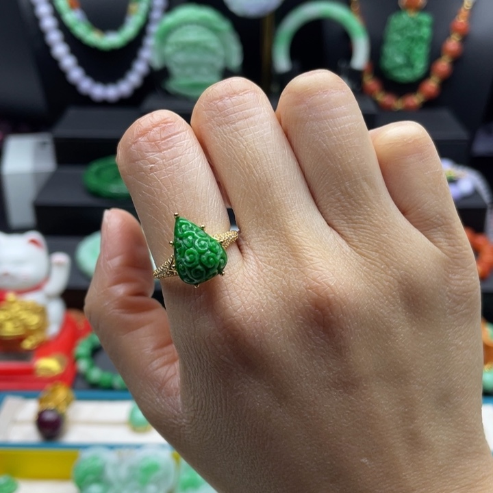 翡翠未镶嵌戒指翡翠戒指