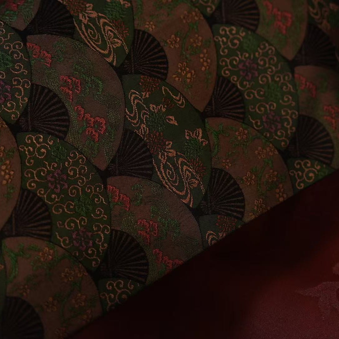 「扇」 香云纱茶席大号 68×38 