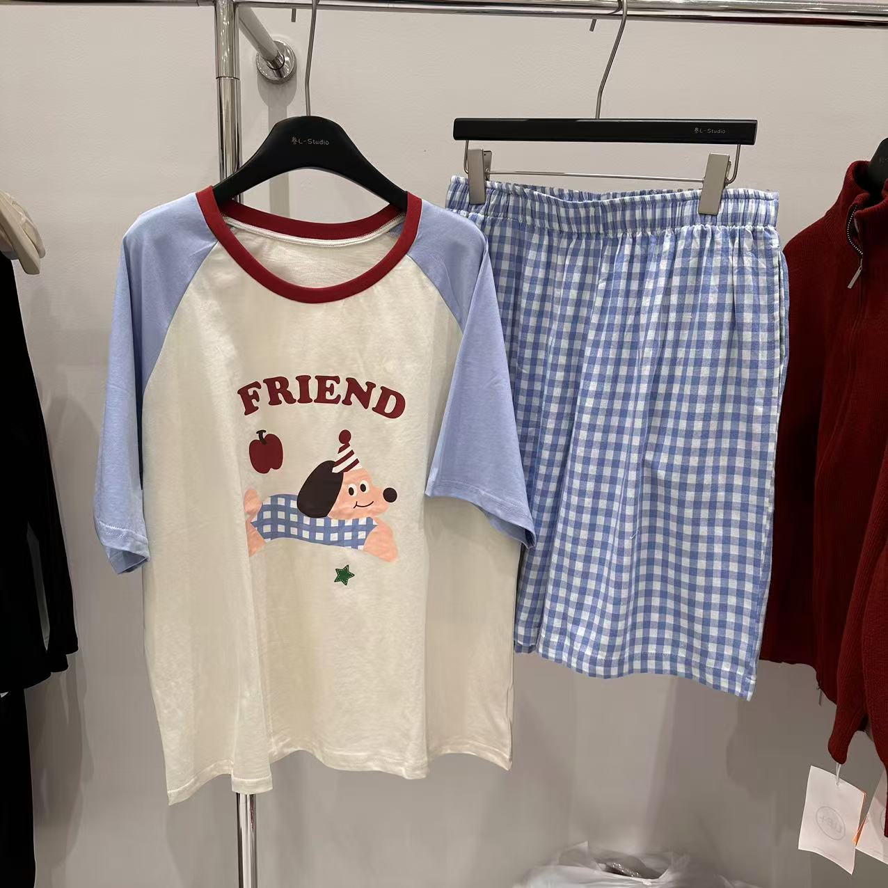 2475 大码胖妹妹夏季睡衣套装女