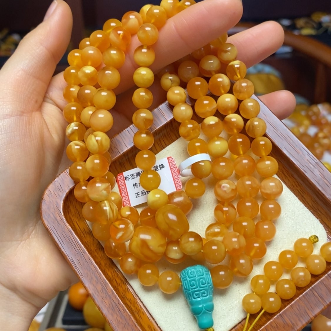 【闪购商品】蜜蜡颈饰未镶嵌项链