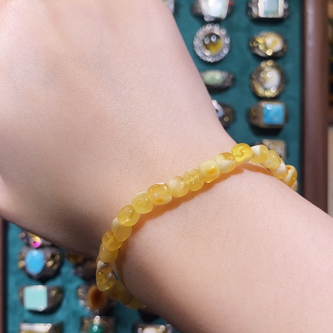 琥珀手链未镶嵌手串