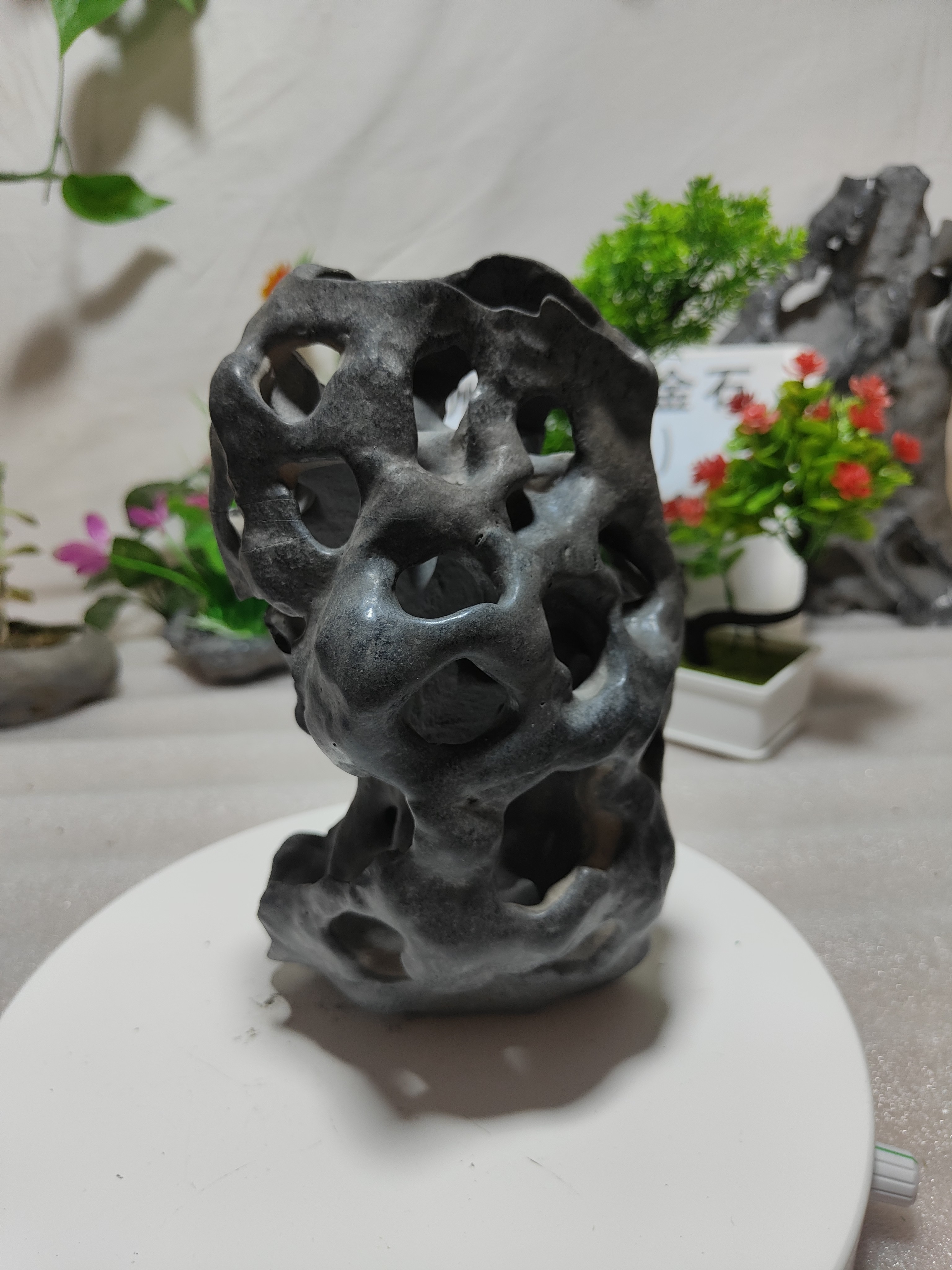 贵州清水江天然墨金石水冲石摆件精品摆件观赏