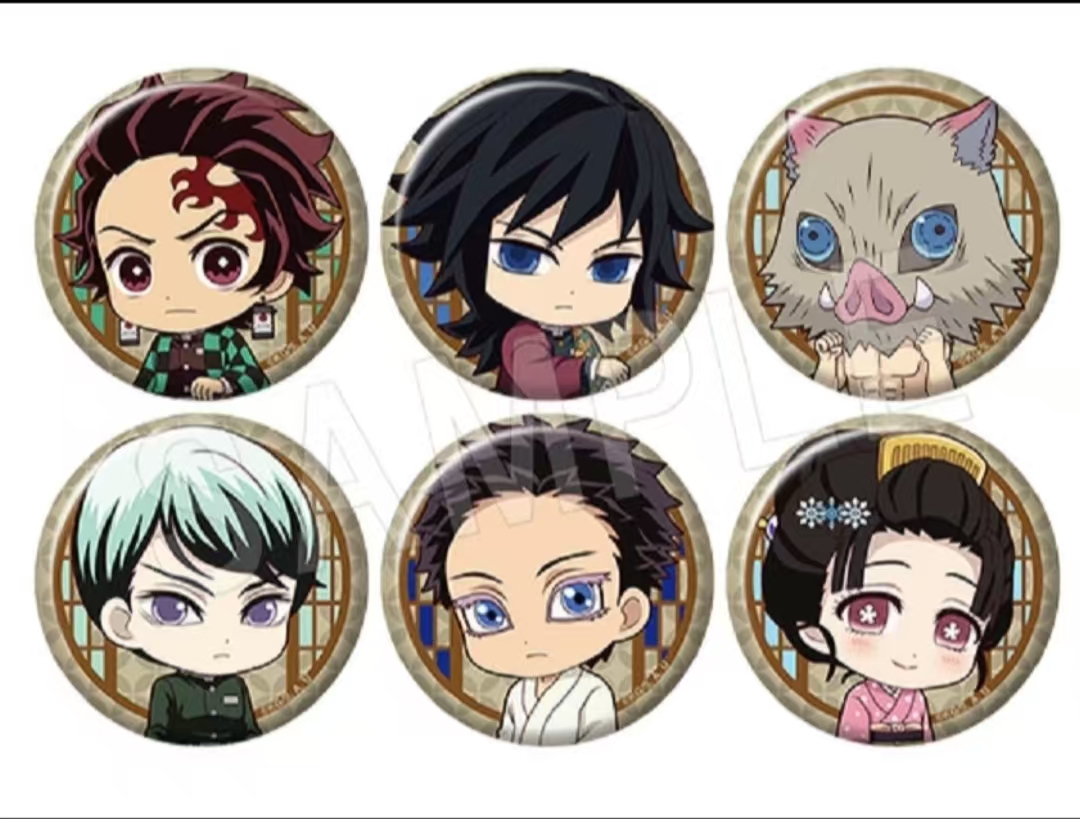 鬼灭 日谷 无限城篇座敷娘Q版吧唧 盲盒默认代拆 收藏潮玩