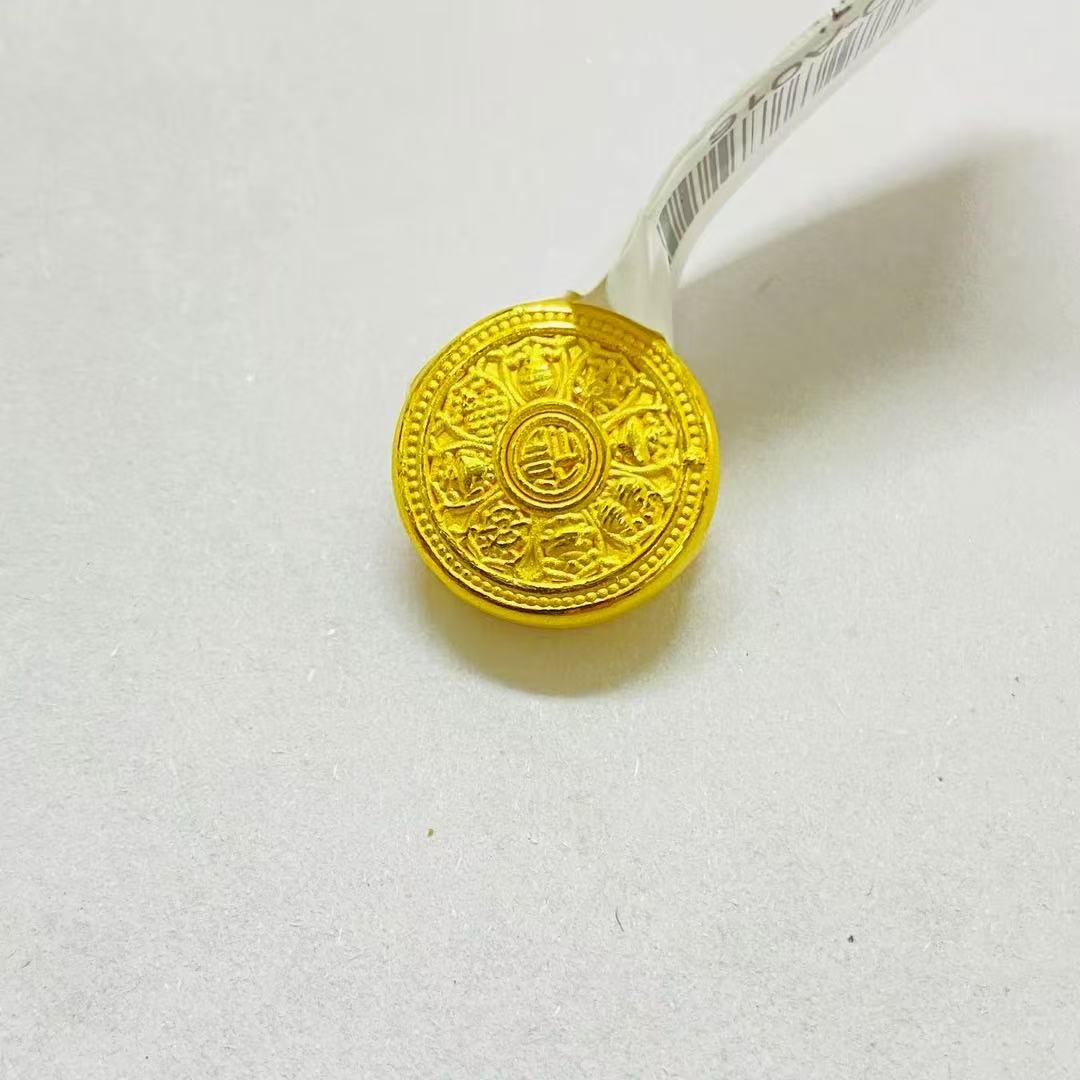 【小琪金选】 足金999盘罗宝八 