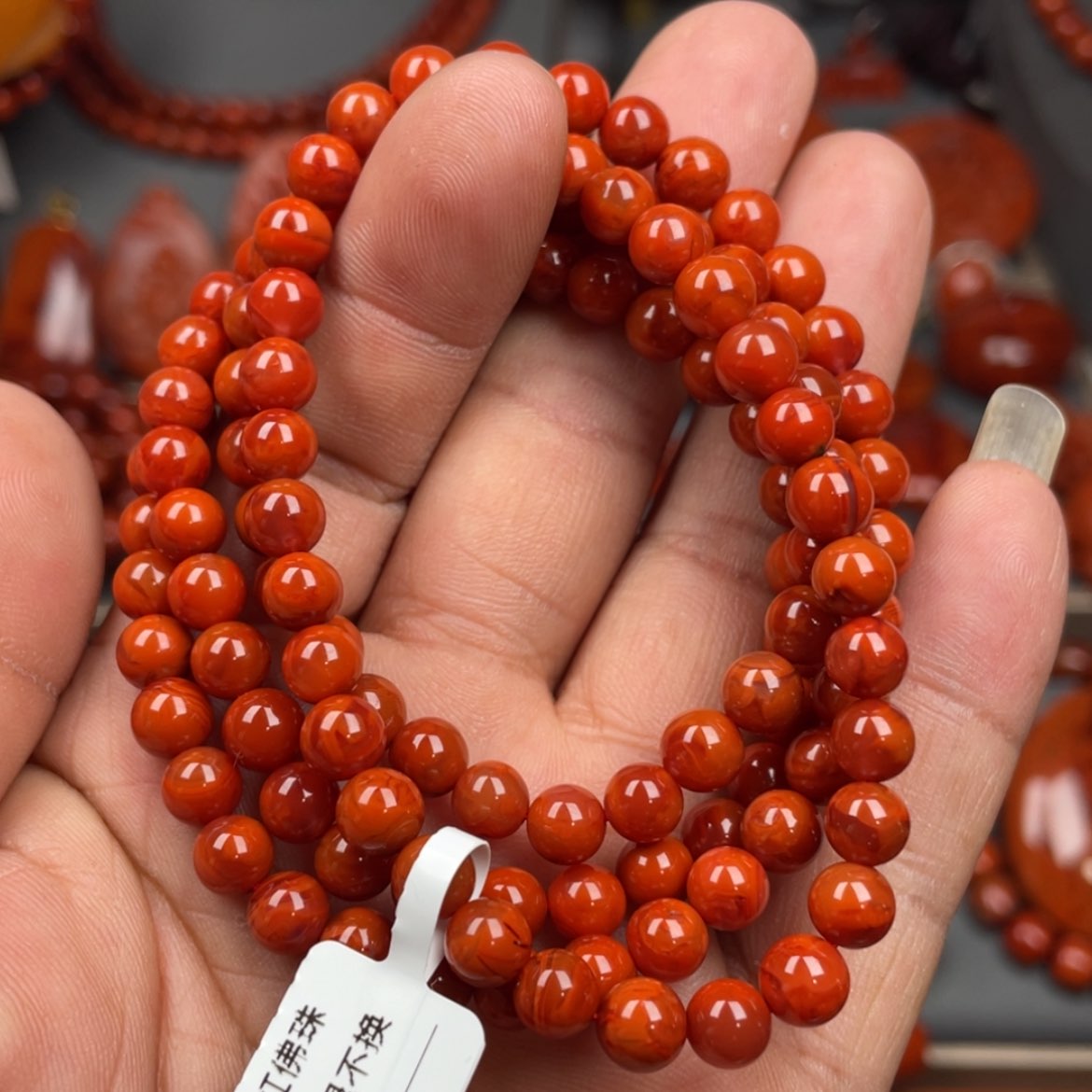 【闪购商品】南红玛瑙珠宝奇石未镶嵌多圈6