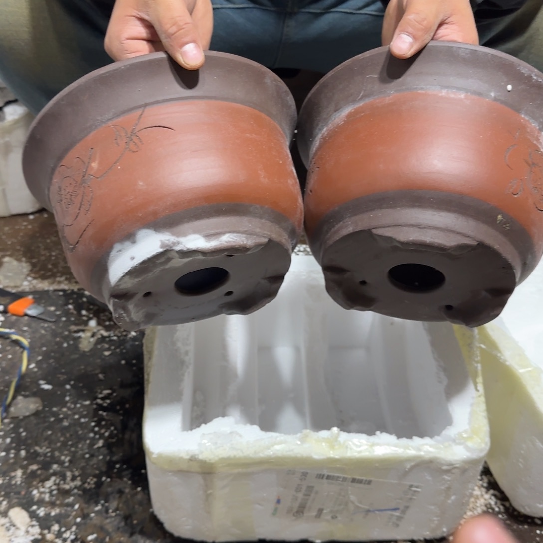 紫砂花盆口径14.10口径