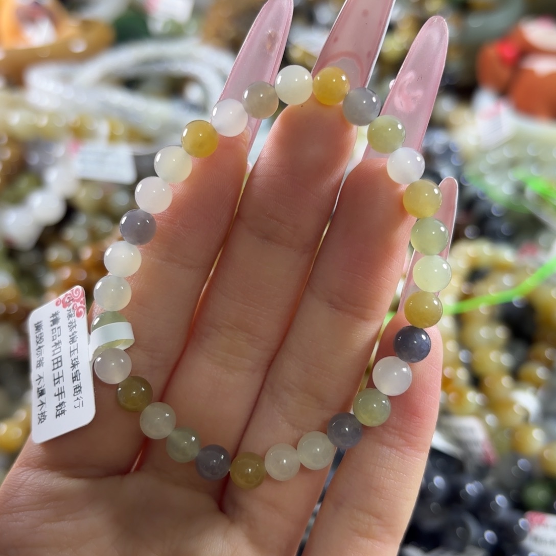 和田玉未镶嵌手链337