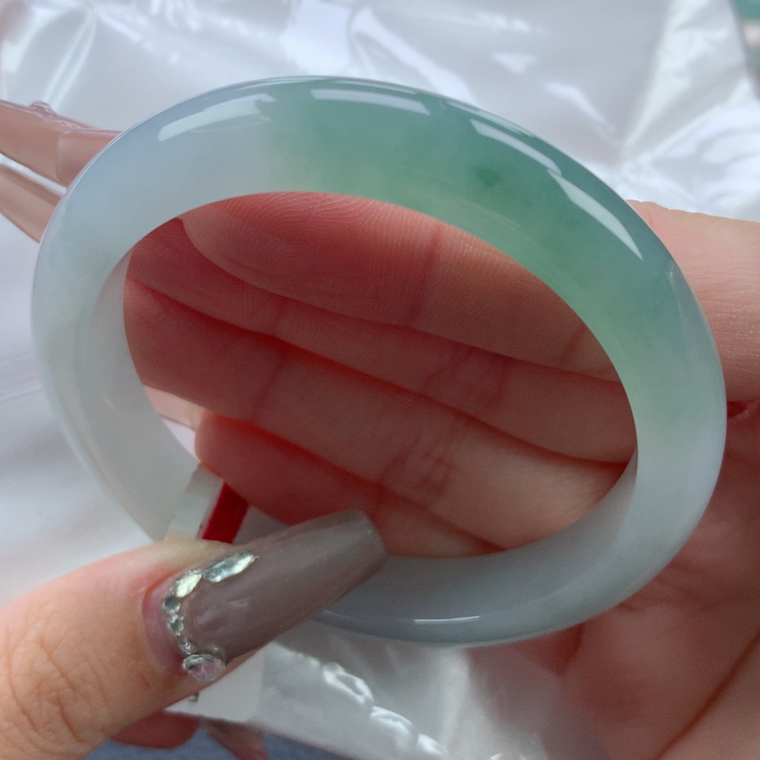 翡翠手镯未镶嵌54.3正圈