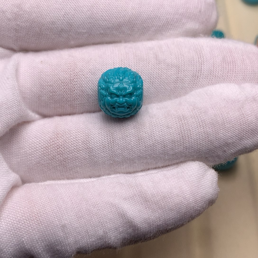 绿松石未镶嵌绿松石黑天11.8