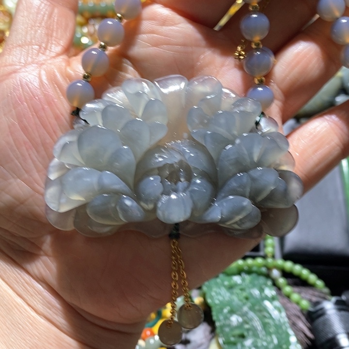 岫玉毛衣链未镶嵌