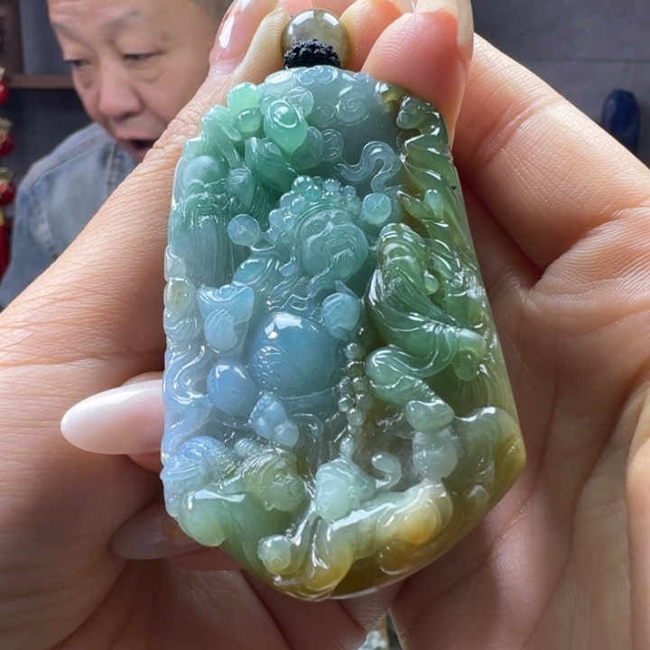 定制翡翠未镶嵌福禄寿