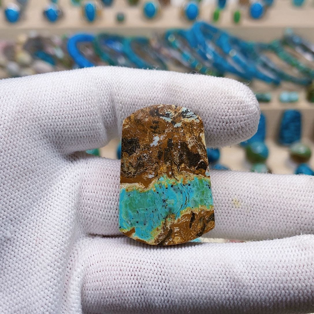 绿松石银S925镶嵌珠宝奇石