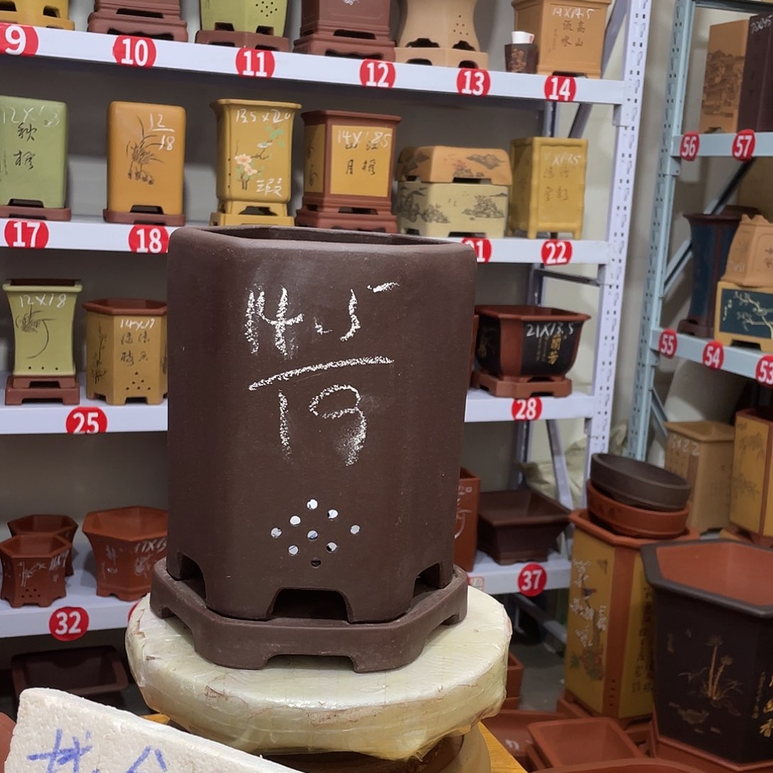 紫砂天心紫砂手工花盆
