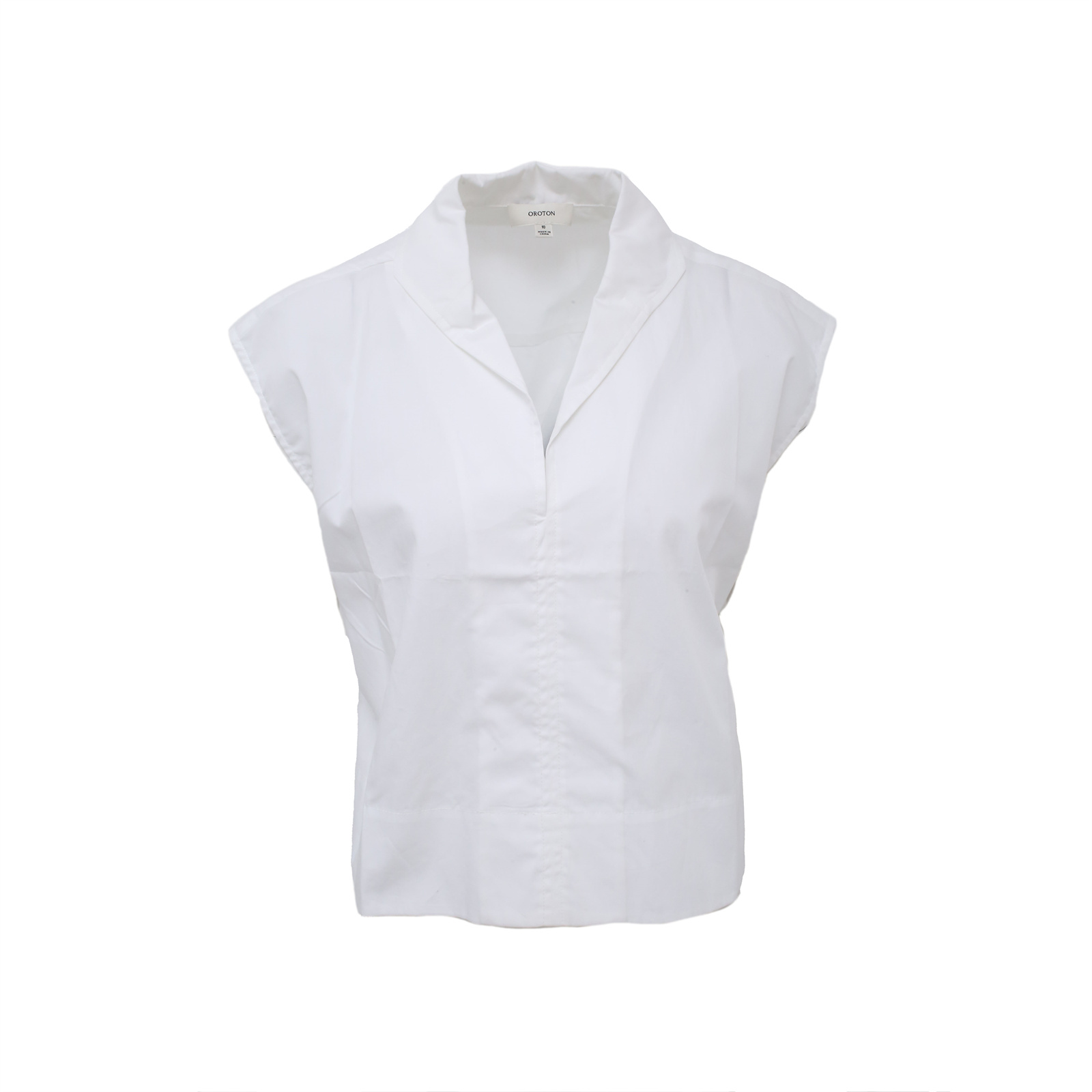 未使用 MARNI OROTON  V领简约无袖衬衣上衣 白色 TP011061