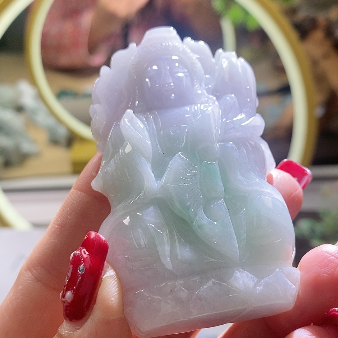 【闪购商品】翡翠颈饰未镶嵌观音