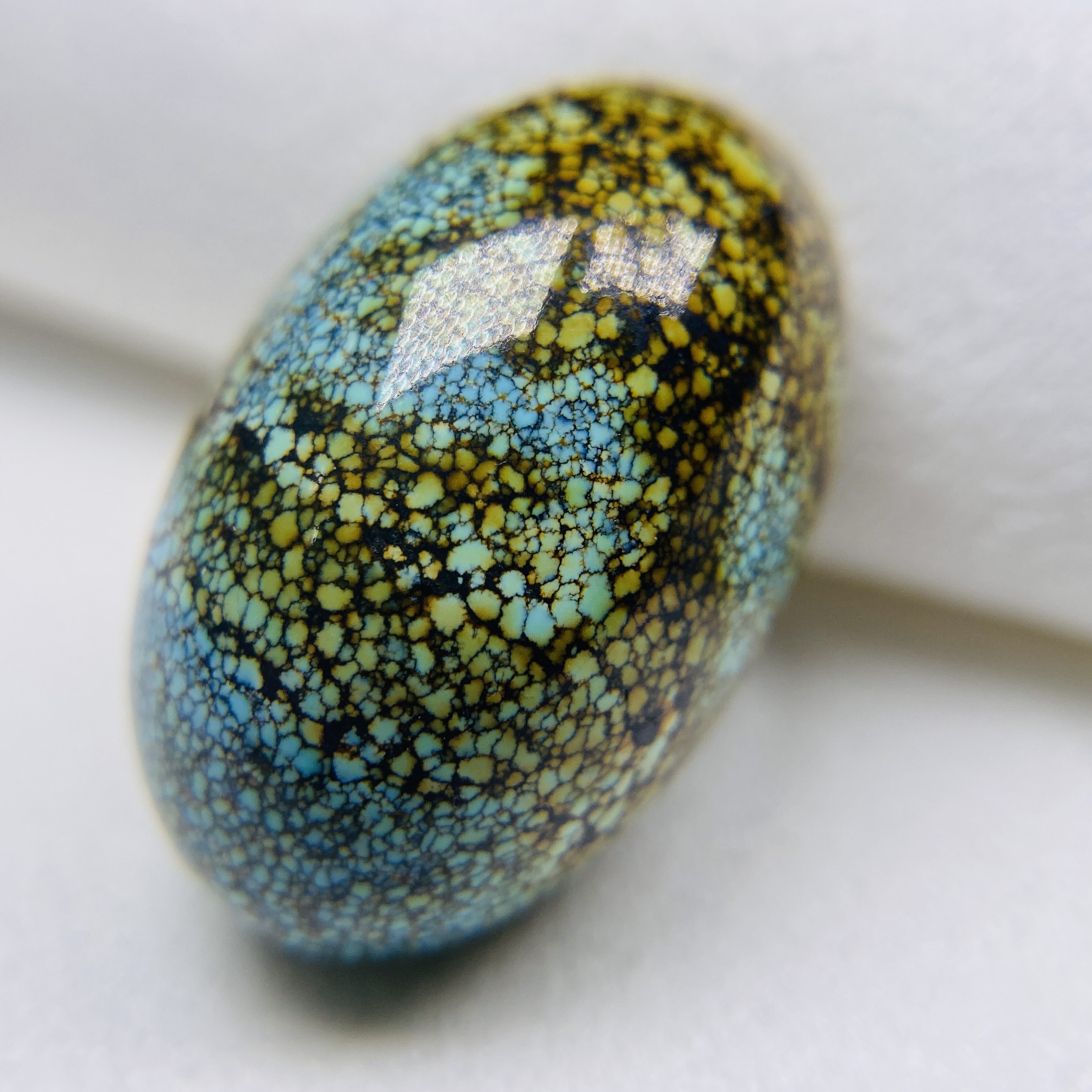 原矿唐三彩绿松石枣珠