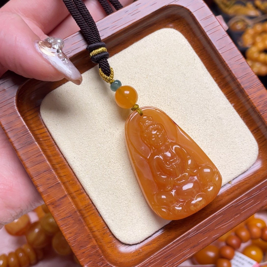 蜜蜡颈饰未镶嵌项链