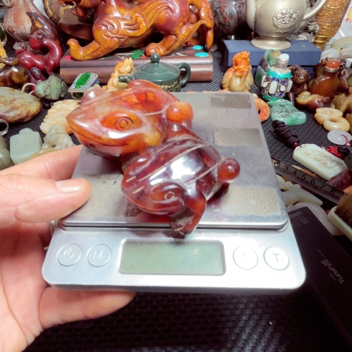 滴血莲花菩提把件扮**虎