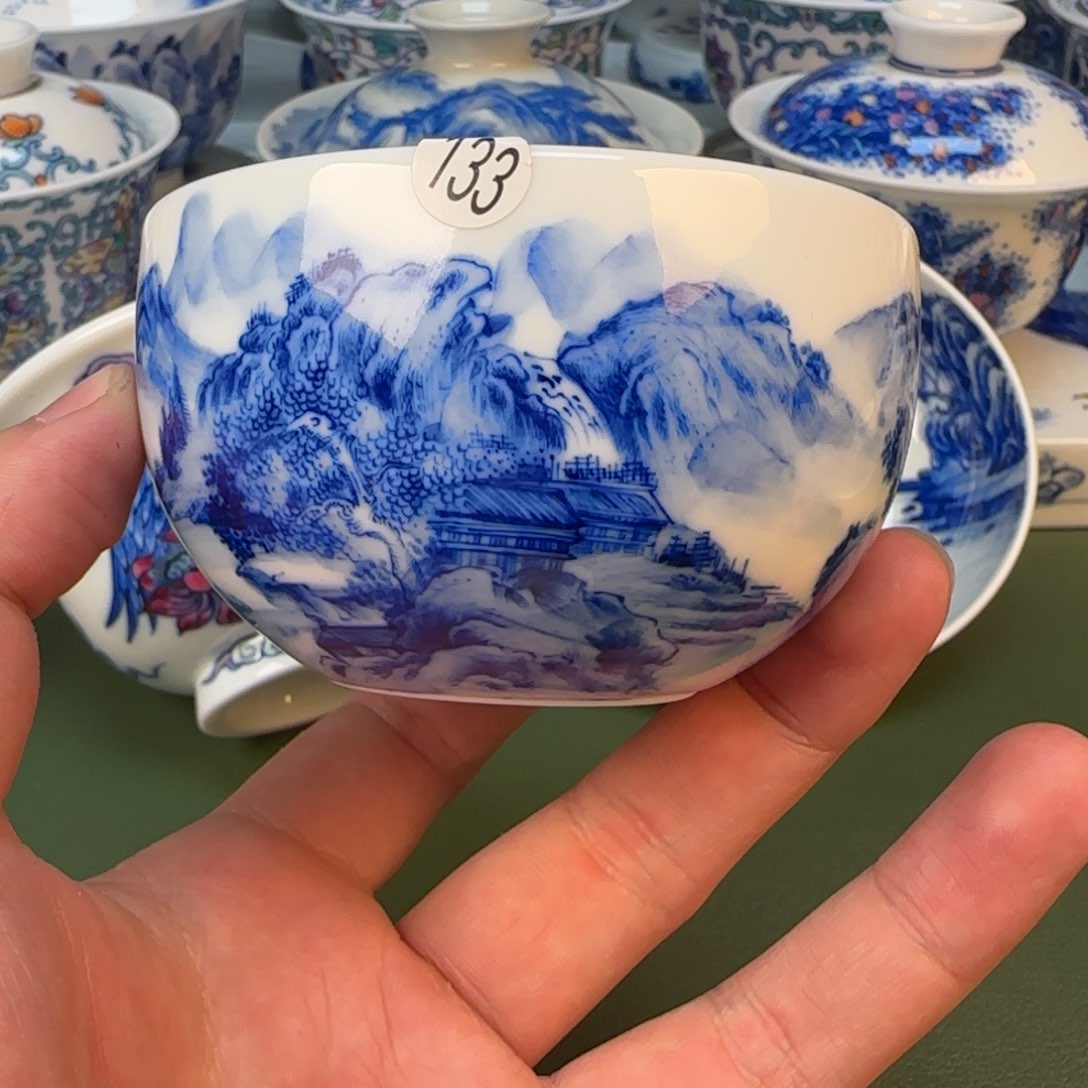 彦祖纯手工手绘茶具133