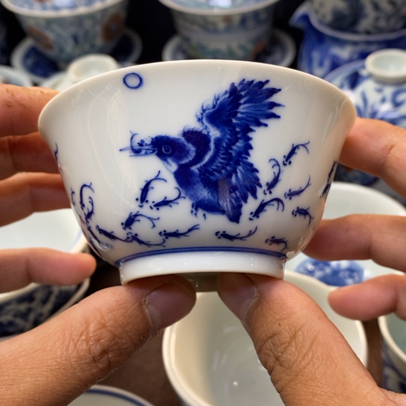 【闪购商品】景德镇青花主人杯