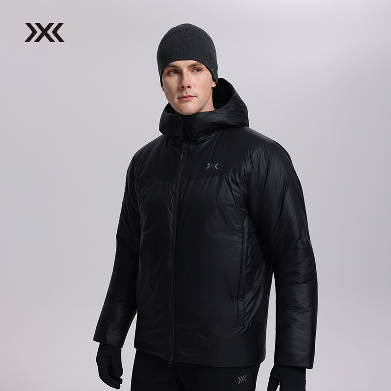 X-BIONIC 海狸200g男款保暖连帽棉服加厚防风防泼水冬季