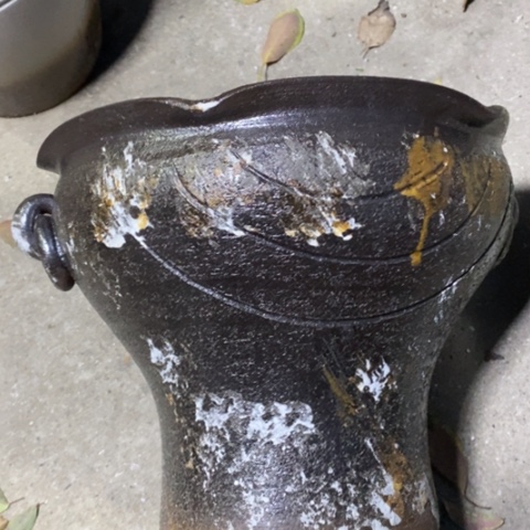 【闪购商品】紫砂花盆高约27口30手工