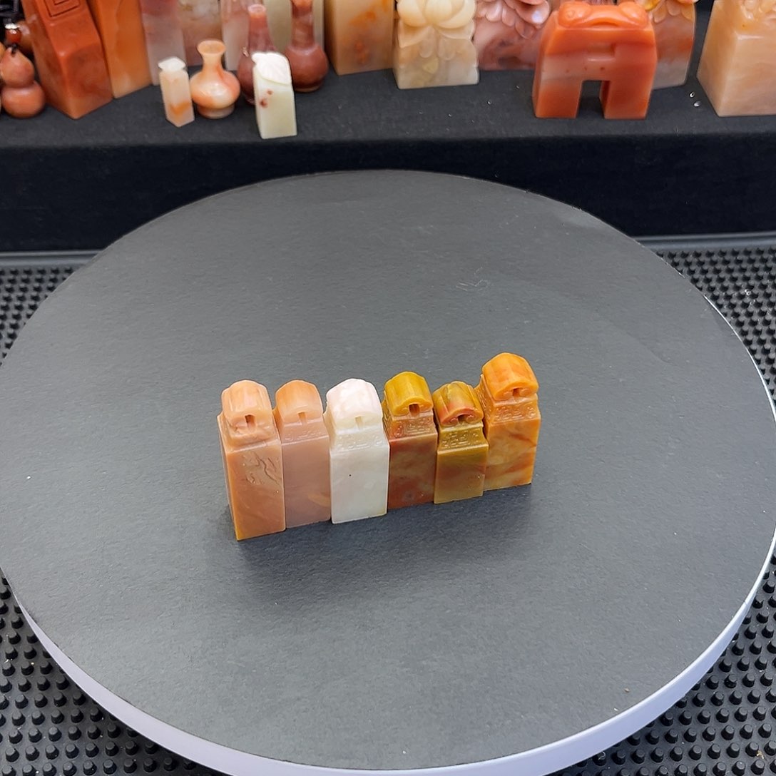 青田石印石老挝石6方