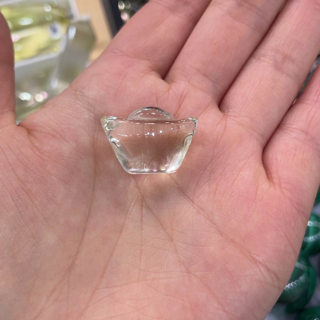 黄晶元宝吊坠未镶嵌