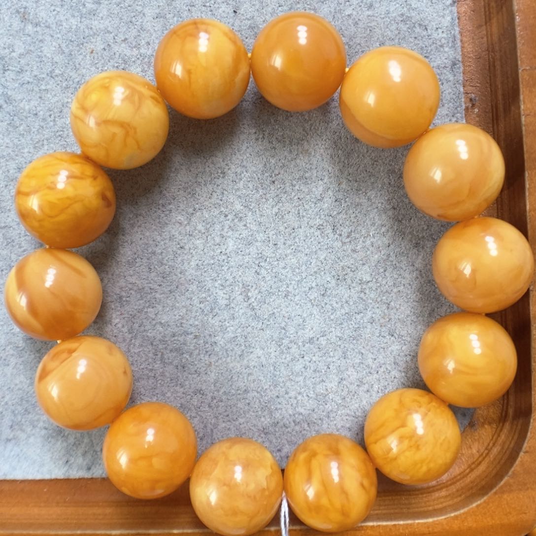 蜜蜡手串未镶嵌蜜蜡手串