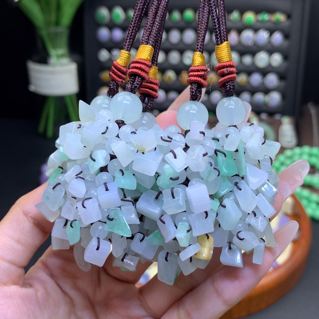 翡翠未镶嵌颈饰天然