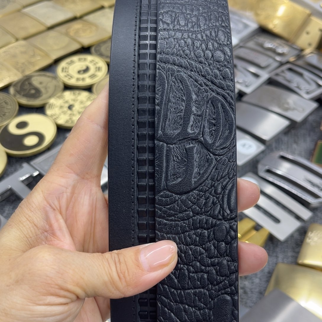 y***心牛皮带腰带3.8宽发1.2