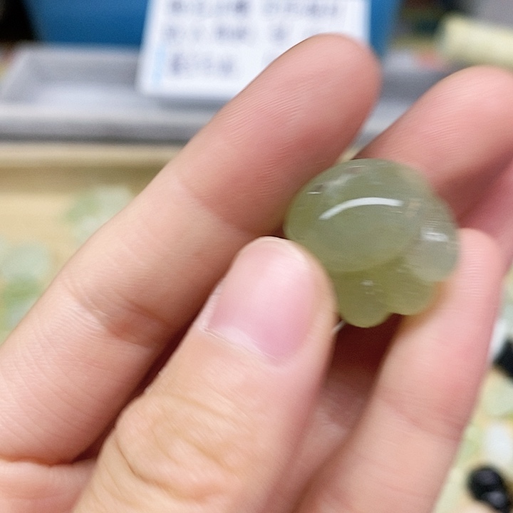 蛇纹石玉合金颈饰73