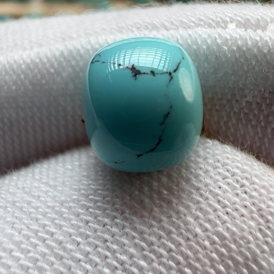 绿松石未镶嵌配饰7.2×6.2