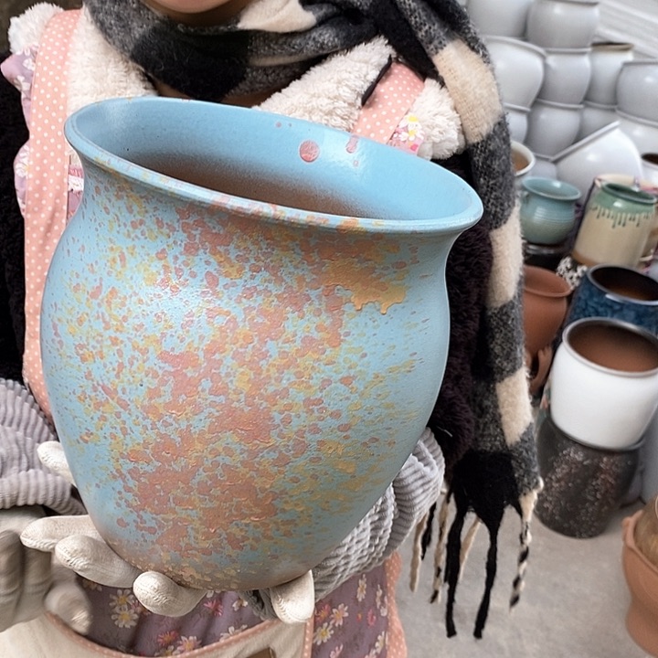 紫砂花盆正品口22高23