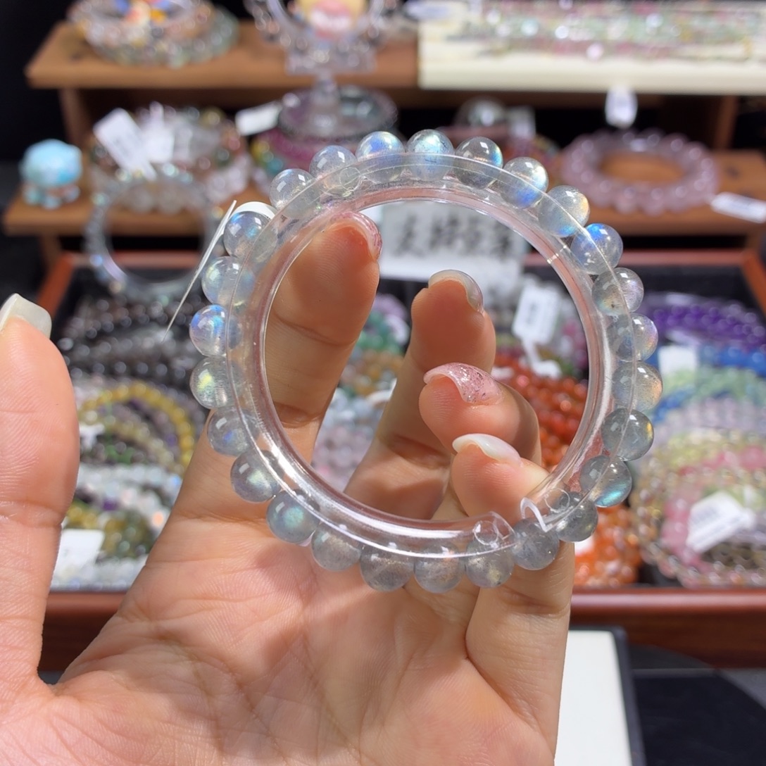 未镶嵌手链水晶灰月光7+