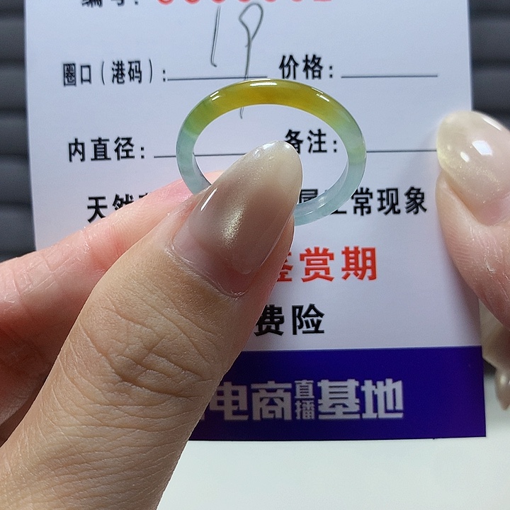翡翠未镶嵌戒圈9981