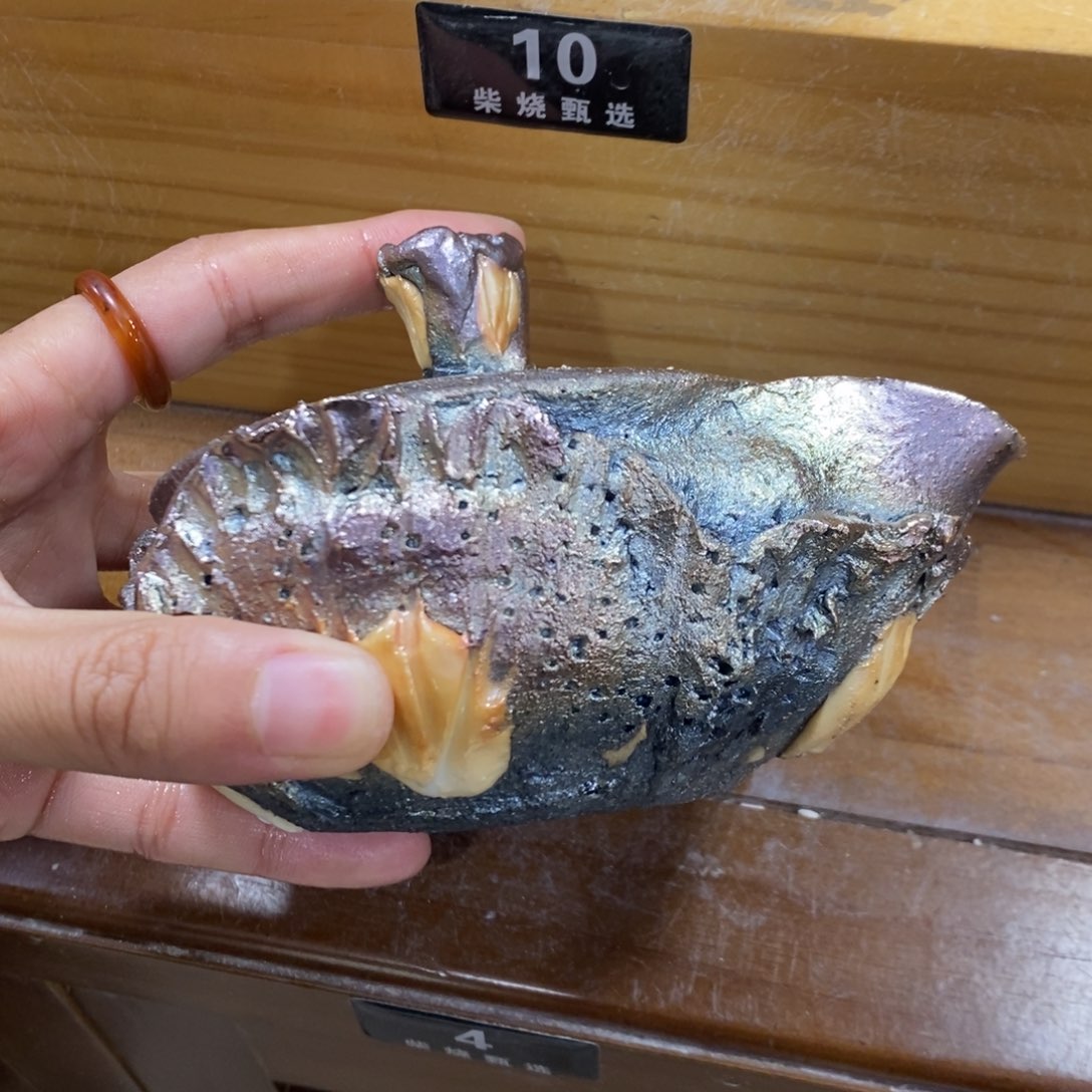 陶园柴烧，精品高货。 4瑕疵