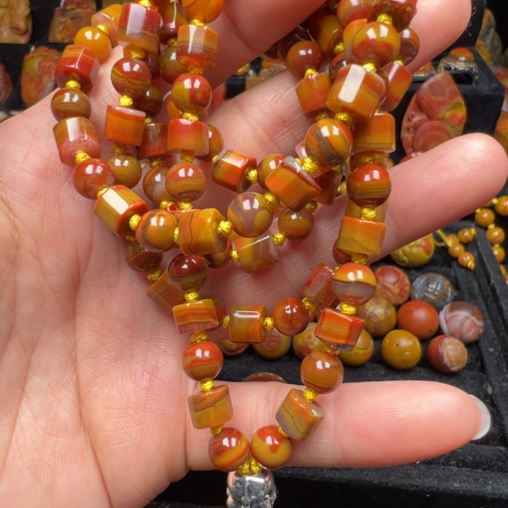 玛瑙/玉髓未镶嵌战国红