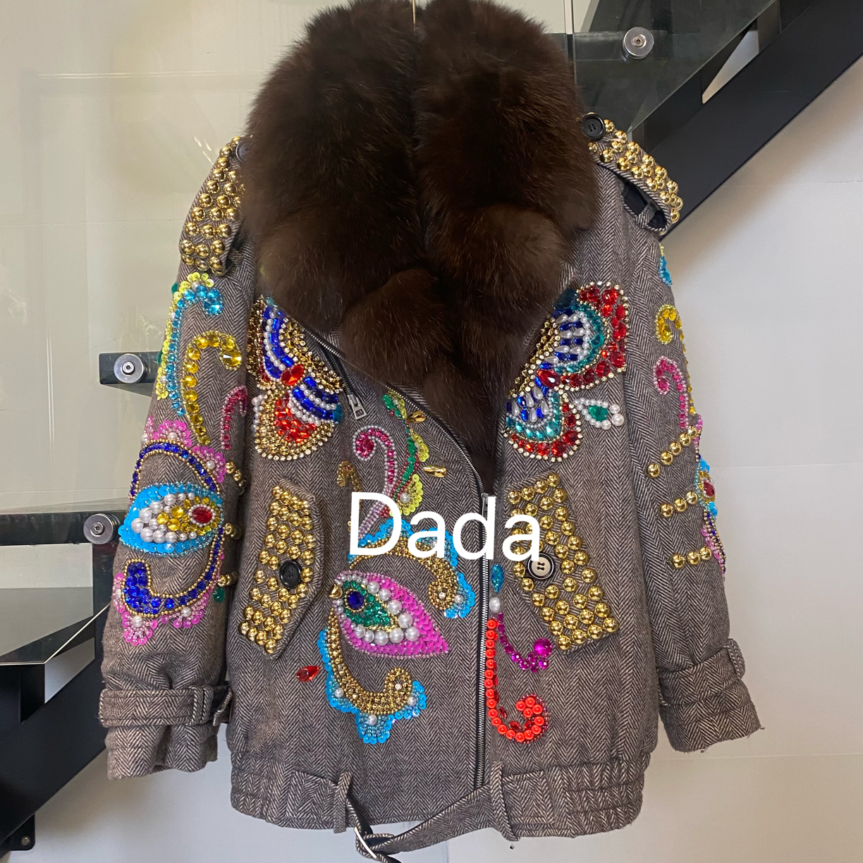 Dada设计款新款重工个性款休闲时尚百搭洋气宽松外套A008