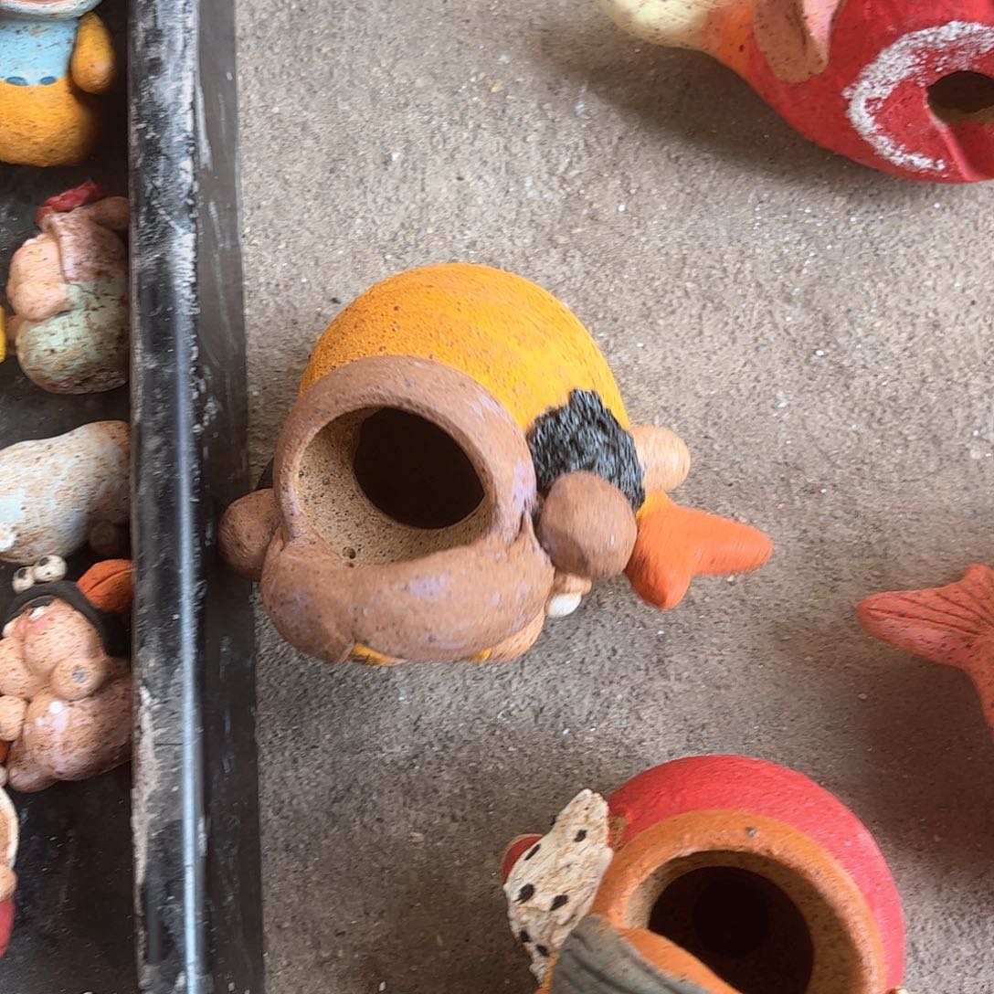 泥塑秋*古镇炻陶花盆