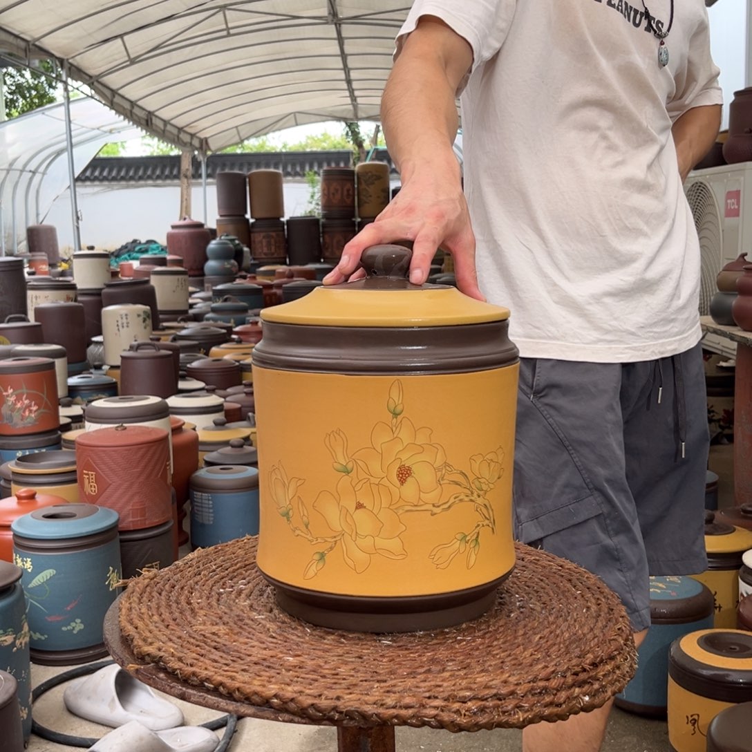 紫砂茶叶罐8 饼茶叶罐